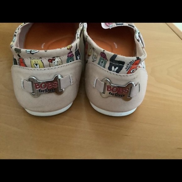 Bobs Skechers memory foam slip on shoes size 8 multicolored flat casual shoes - Picture 2 of 6